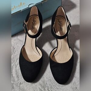 LifeStride Black Jean Pump Womens Shoes, Black, Size 9 M